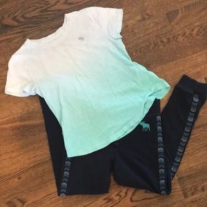 Abercrombie kids tee and joggers